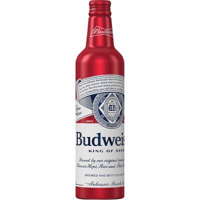 Red Budweiser Bottle, King of beers.